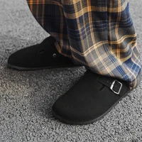 2025 Men Mules Shoe with Arch Support Unisex Classic Beach Birkenstok Mens Shoes Men's Suede Sandals Retro Cork Clogs - Image 5