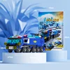 Police Truck City Fire Car Engineering Crane Tank Helicopter Bricks Set Toys for Children Kids 6IN1 Building Blocks 3
