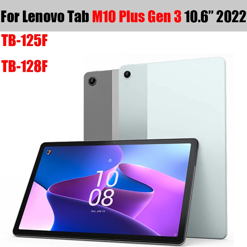 Funda para Lenovo Tab M10 Plus (3ª generación), 10,6 , 2022 TB125FU,  cubierta de cuero ultrafina, función Sleep Wake, soporte giratorio 360 -  AliExpress