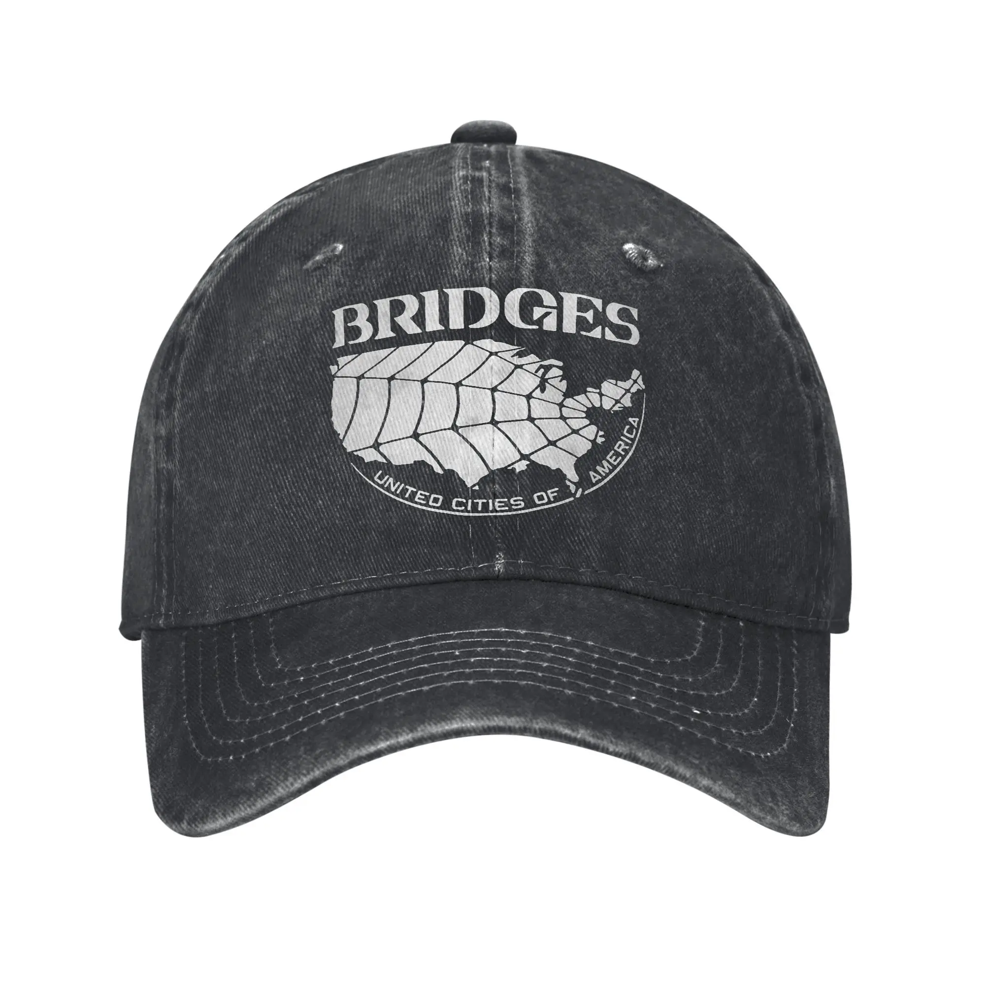 Bridges Logo Death Stranding Game Baseballkappe Sonne Outdoor Sport Sonnenschutz Gewaschene Trucker-Mütze Männer Frauen Y2K-Druck Baseballkappen