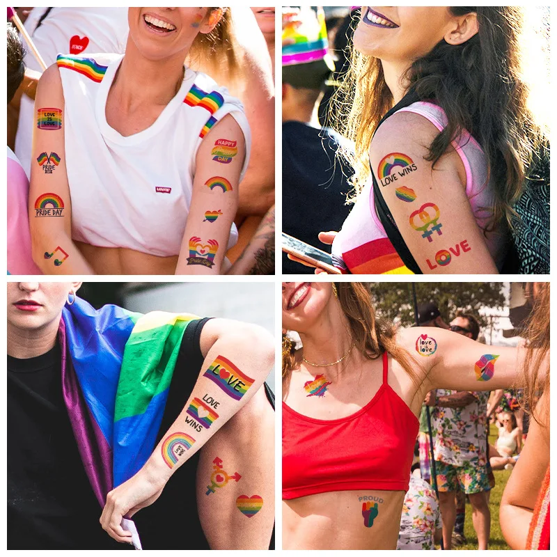 LGBTQ Pride Tattoos  Fun Stickers