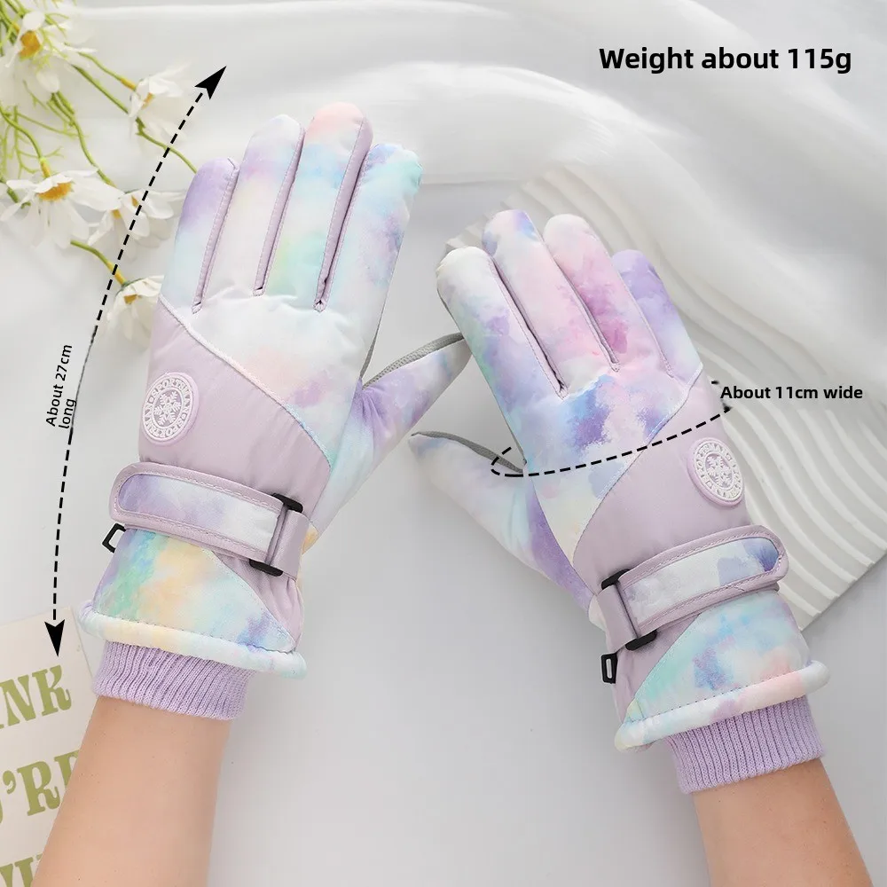 New Waterproof Ski Gloves Windproof Cycling Mittens Touchable Screen Warm Windproof Coldproof Gloves for Outdoor Cycling Skiing