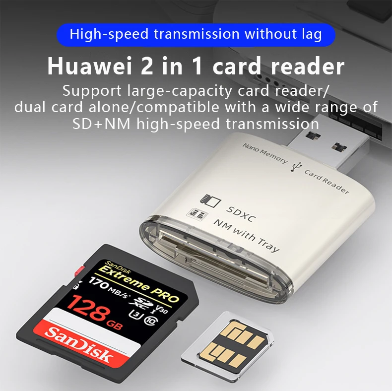 Novo leitor de cartão nm multi-função usb