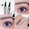 Ultra-fine 2 Point Silver Eyebrow Pen Liquid Wild Eyebrow Tattoo Waterproof 2 Fork Silkworm Brow Pen Easy To Grip Eye Makeup 2
