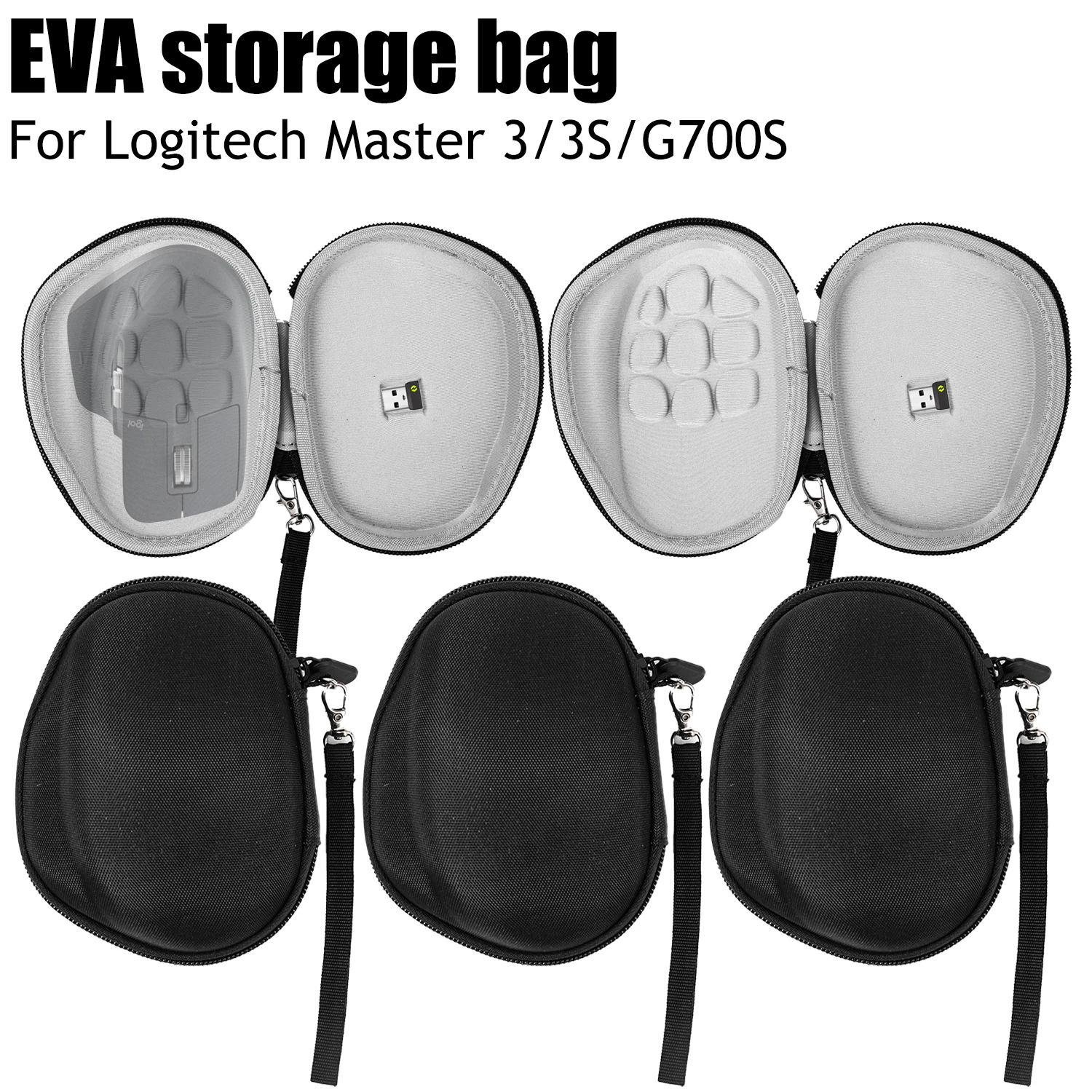 EVA Mouse Protector Carrying Bags for Logitech Master 3/3S/G700S Protective Storage Bag Cover Case for Logitech Anywhere 1/2/3