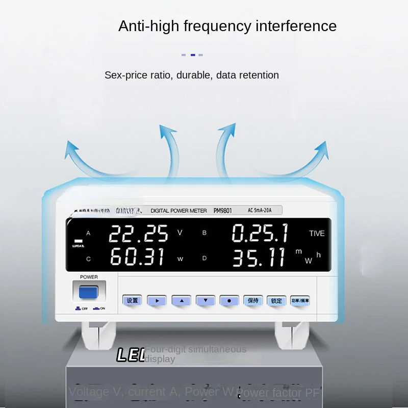 

Intelligent Pm9800 High Precision Electrical Parameters Measuring Instrument Pm9801 Alarm Type Analysis Digital Dynamometer