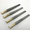 1 Pcs Eyelashes Tweezers Stainless Steel superhard Tweezers High Precision Anti-static tweezers for Eyelash Extensions 4