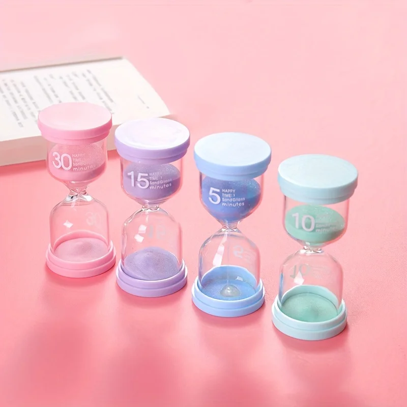 1pc/4pcs Colorful Timer Sand Timer Set (5-35 mins) Perfect for Games Classroom Home & Office Glass Creative Home Decor