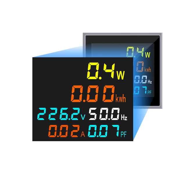 Misuratore Di Energia Digitale Monofase - Voltmetro, Amperometro, Wattmetro Con Display LCD Per 110V/220V - Foto 13