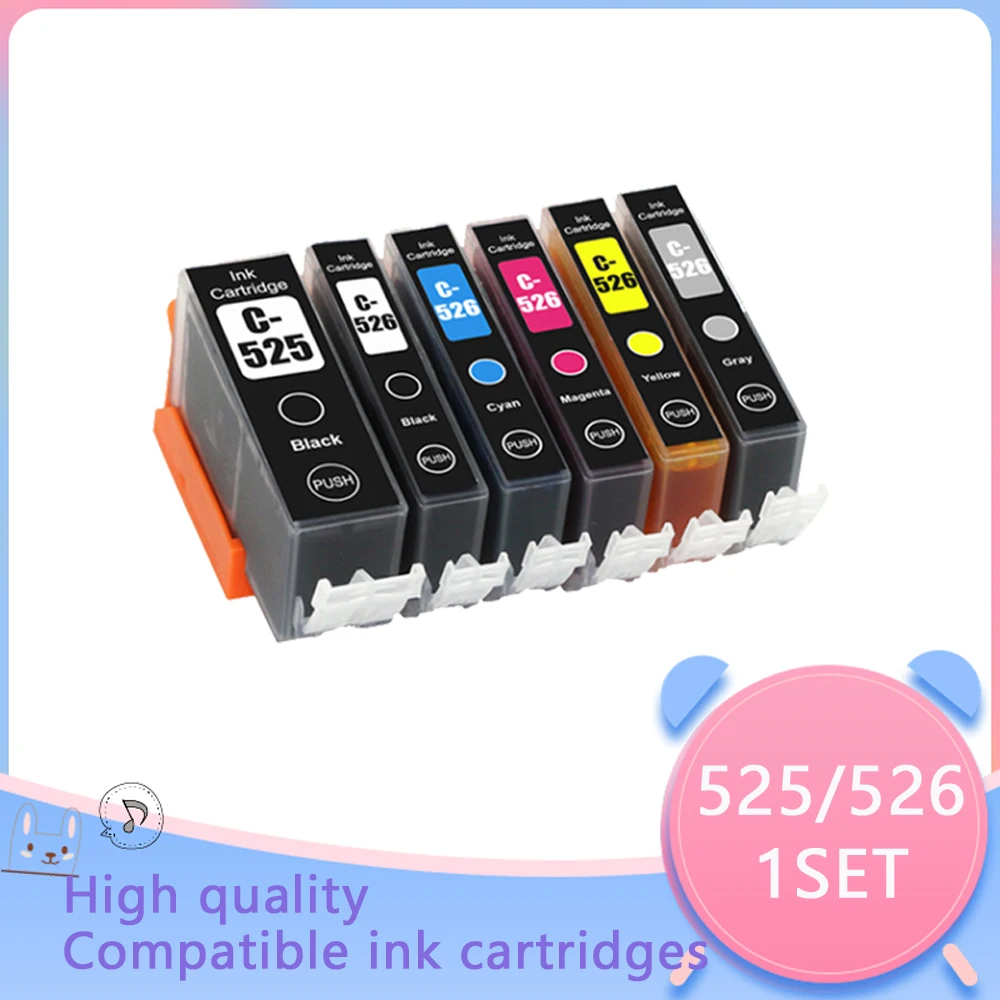 sublimation ink for epson PGI525 PGI-525 CLI-526 For Canon PGI 525 CLI 526 Ink Cartridge For Canon PIXMA iP4850 MG5150 MG5250 MG6150 MG8150 MG5350 MG6250 replacement printer cartridges