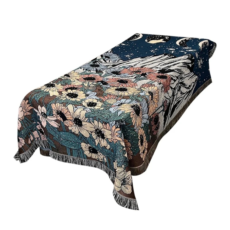 

1 PCS Livingroom Decor Rug Geometric Abstract Tapestry Flower For Leisure Sofa Cover Sofa Towel