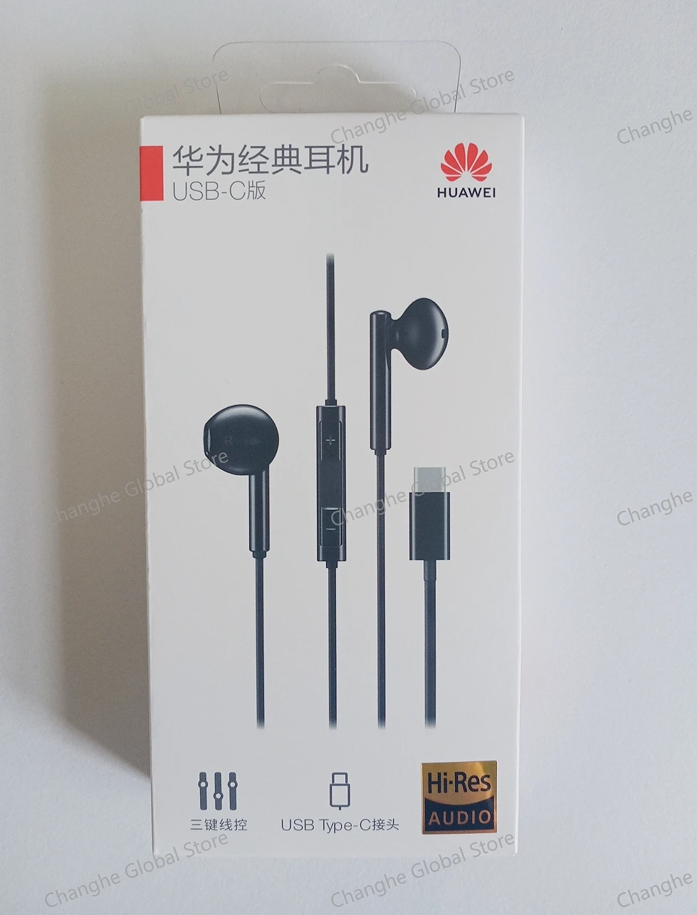 Original Huawei CM33 Auriculares Type-C Headset Para Mate 10 20Pro Honor V10 20