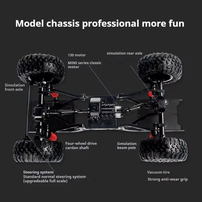 MN90 Classic Four-Wheel Drive Climbing Car Simulation Racing Car Resistant To Falling And Climbing Remote Control Car Model  Toy 4