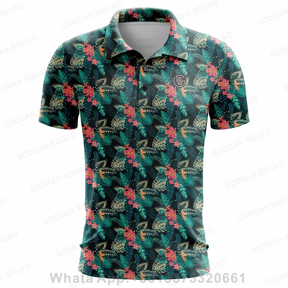 Googan-Camiseta de Squad para hombre, Polo de Golf, de verano, de respiración fina, de manga corta, de negocios, informal, antia