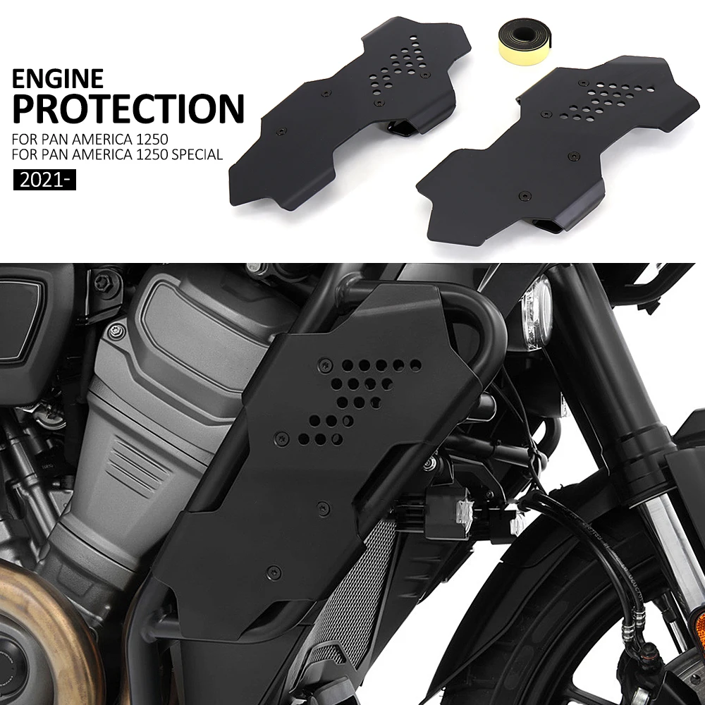 

New Motorcycle Engine Guards Fairing Aluminum Protector Cover Cylinder Head Guard For PAN AMERICA 1250 1250S RA1250 2021 2022