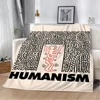 Keiths Harings Decorative Blanket King Size Beach Towel Sofa Blankets & Throws Microfiber Bedding Interior for Home Fluffy Plaid 2