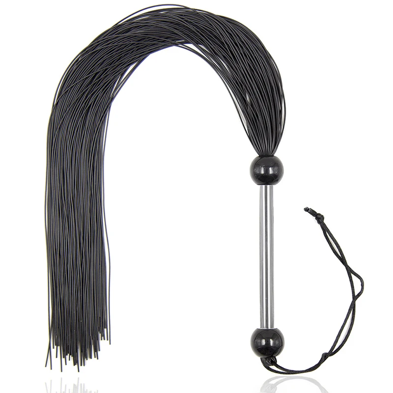 51CM Silicone Spanking Tassel Horse Whip With Handle Flogger Whips Teaching Training Riding 51cm Whips 6