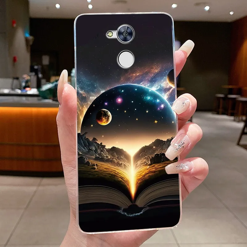 Shockproof Clear TPU Phone Case with Unique Rabbit Lamp and Puppy Design