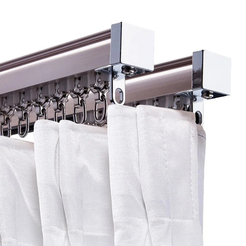 Alloy Plastic Curtain wheel rail Straight Curved track Rollers hanging curtains Hook ring Slider decorative Hardware accessories curtain accessories curtain track curtain sliding track