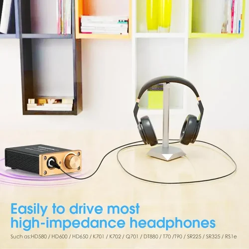 Douk Audio-U3 미니 퓨어 클래스 A 헤드폰 앰프, HiFi 초소형 홈 데스크탑 스테레오 앰프, HD580/HD600/HD650 헤드셋용 3