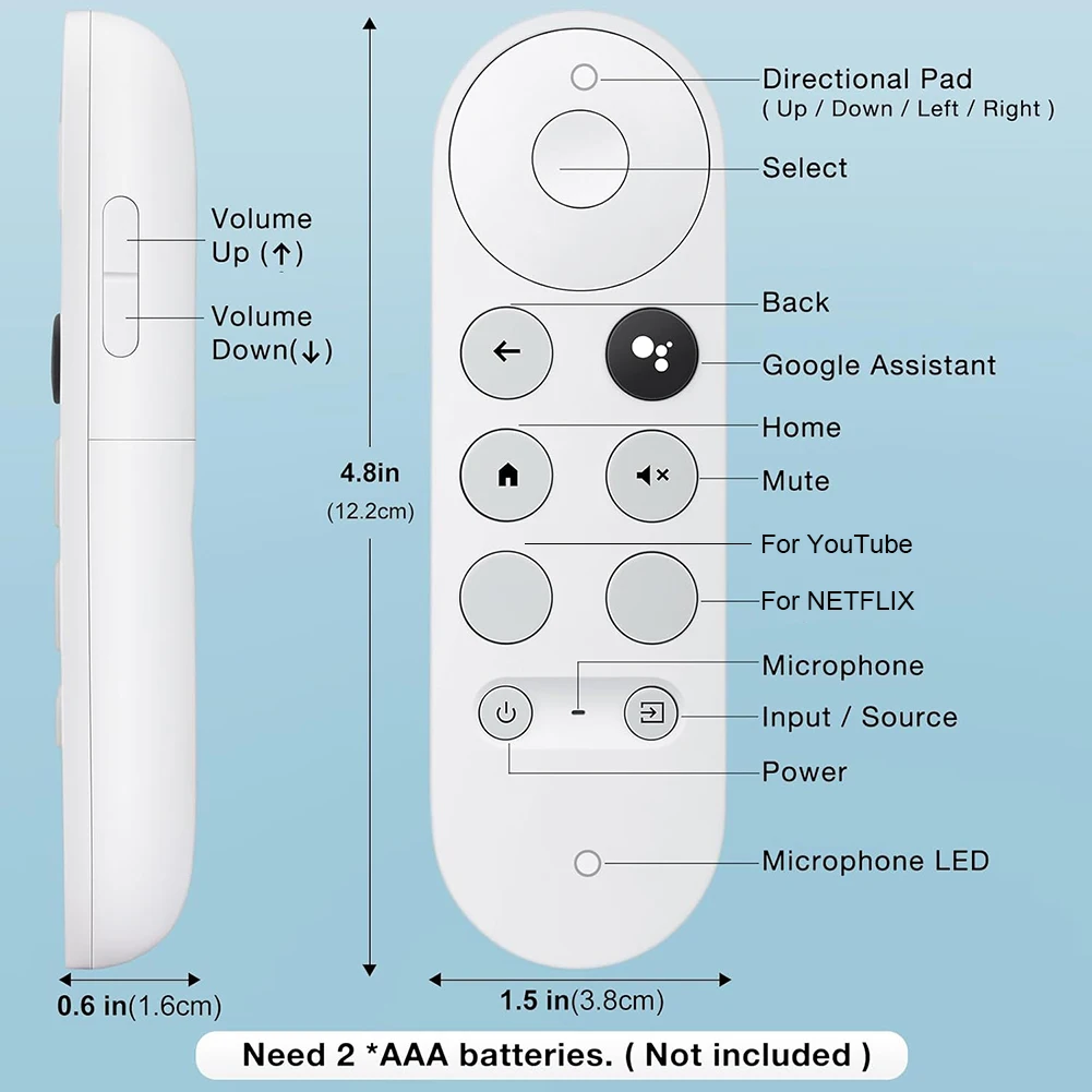Control Voz Chromecast Google Tv, Control Voz Inteligente G9n9n