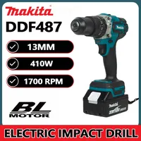 Makita DDF487-13MM Taladradora Inal Á Bria 18V Brushless Power Tool Hammer Drill  Hammer Drill Cordless  Rotary Hammer Drill 2