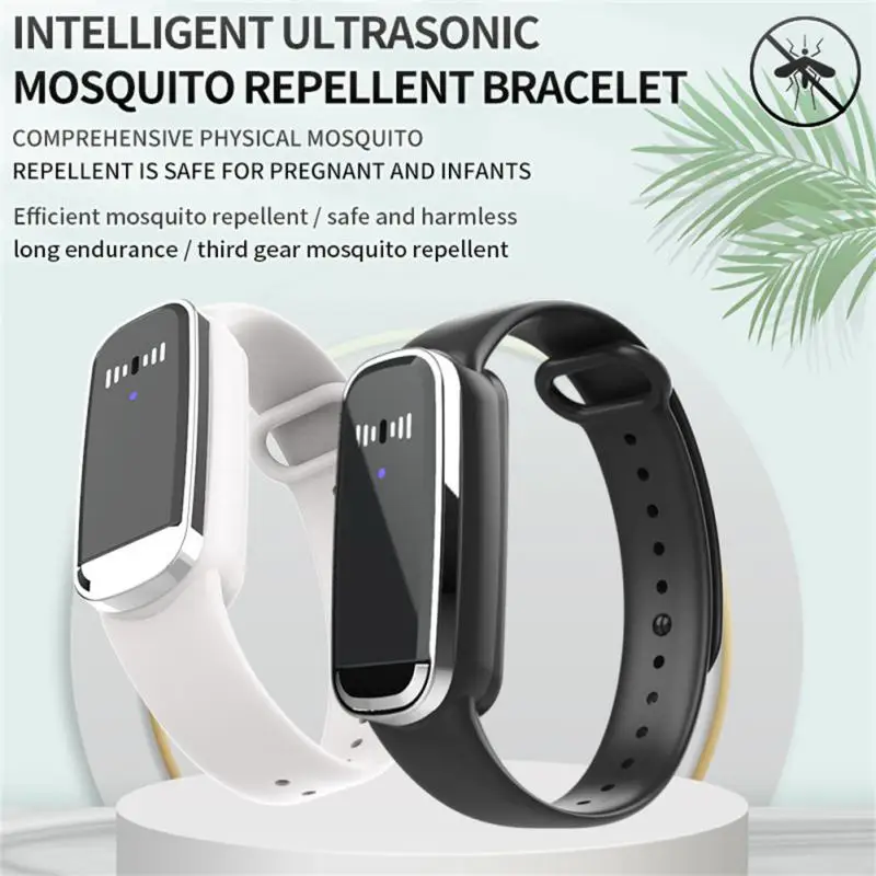 UltrasonicMosquitoesRepellerBraceletSmartPreventMosquitoesWristWatchBraceletAnti
