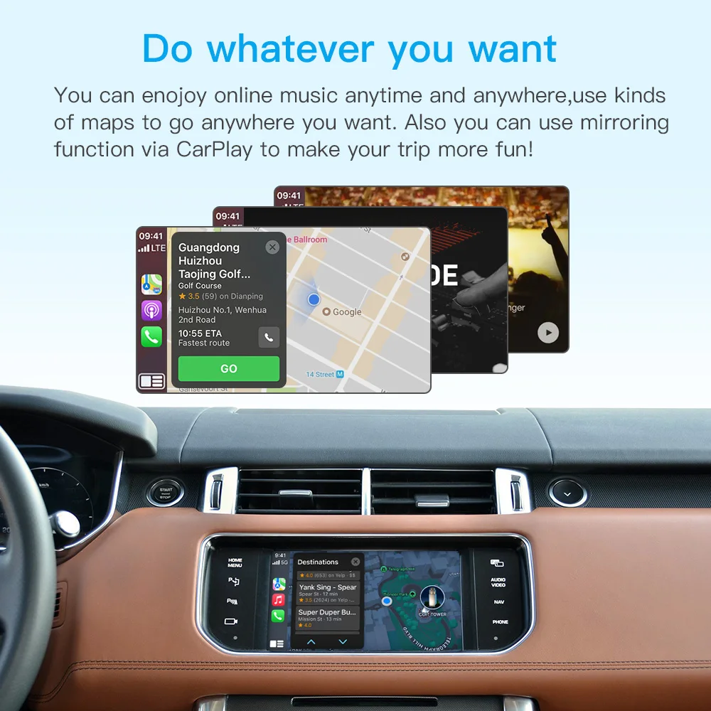 Kabelloses Carplay Android Auto für Land Rover Jaguar Bosch Discovery4 Evoque Freelander2 XE XF XJL Mirroring Decoder AirPlay – Detail 6