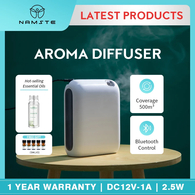 400m³ Namste Aroma Diffuser For Home Air Fresheners Sprayer Aromatherapy Scent Device Smart Essential Oils Machine Oil Diffuser waterless diffuser aroma usb aluminum scent nebulizer car diffuser aromatherapy essential oils diffuser without water for home
