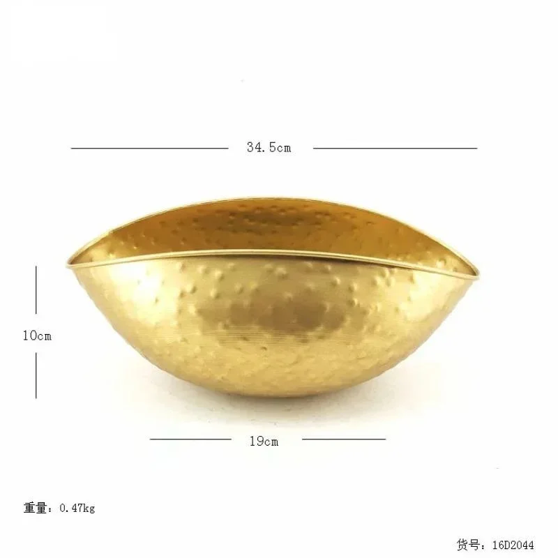 New Large Size Golden Bowl Pot Vase Jubao Pot Flower Planting Handmade Iron Flower Pot for Home Hotel Decorative Gift Metal - Image 5