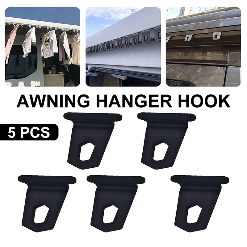 5pcs Clothes Hooks Caravan Awning Hanger Hook Trailer Modified Shed