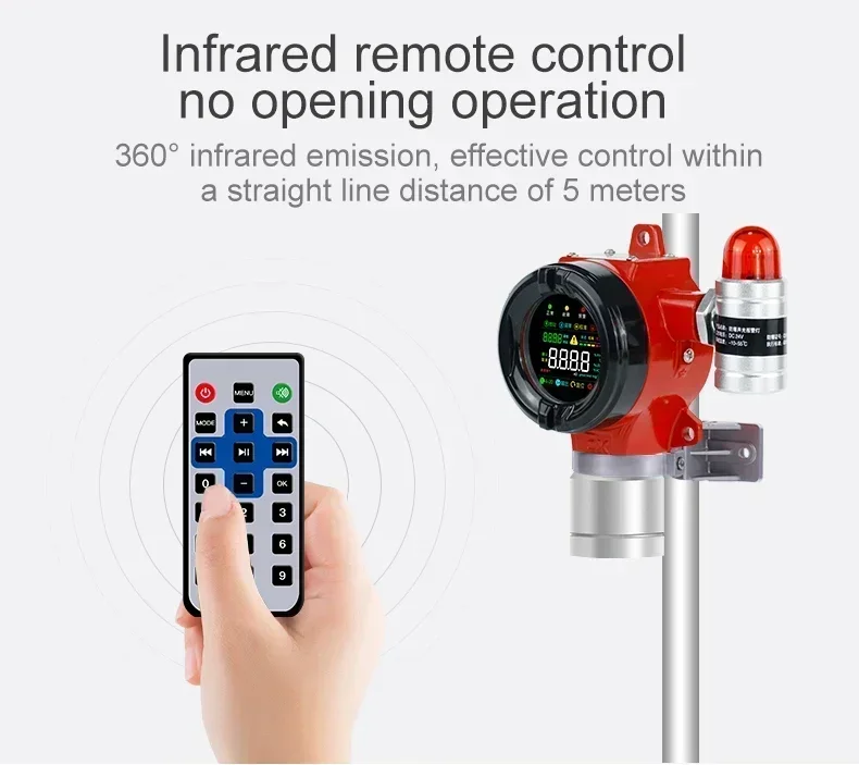 Methane CH4 Fixed Gas Sensor Industrial Gas Detector CH4 Sensor Methane Leak Alarm