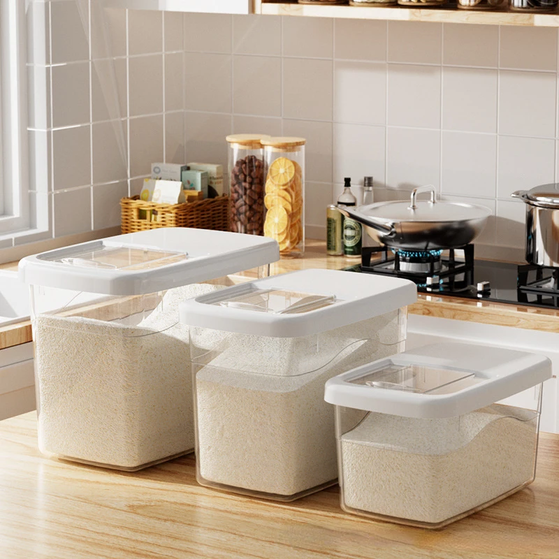 10kg Rice Storage Container Box Flour  Kitchen Organizer Storage Container  - 10kg - Aliexpress