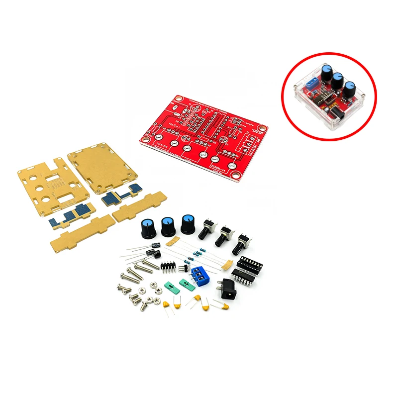 Функциональный генератор сигналов DIY Kit синус/треугольник/квадратный выход 1 Гц-1