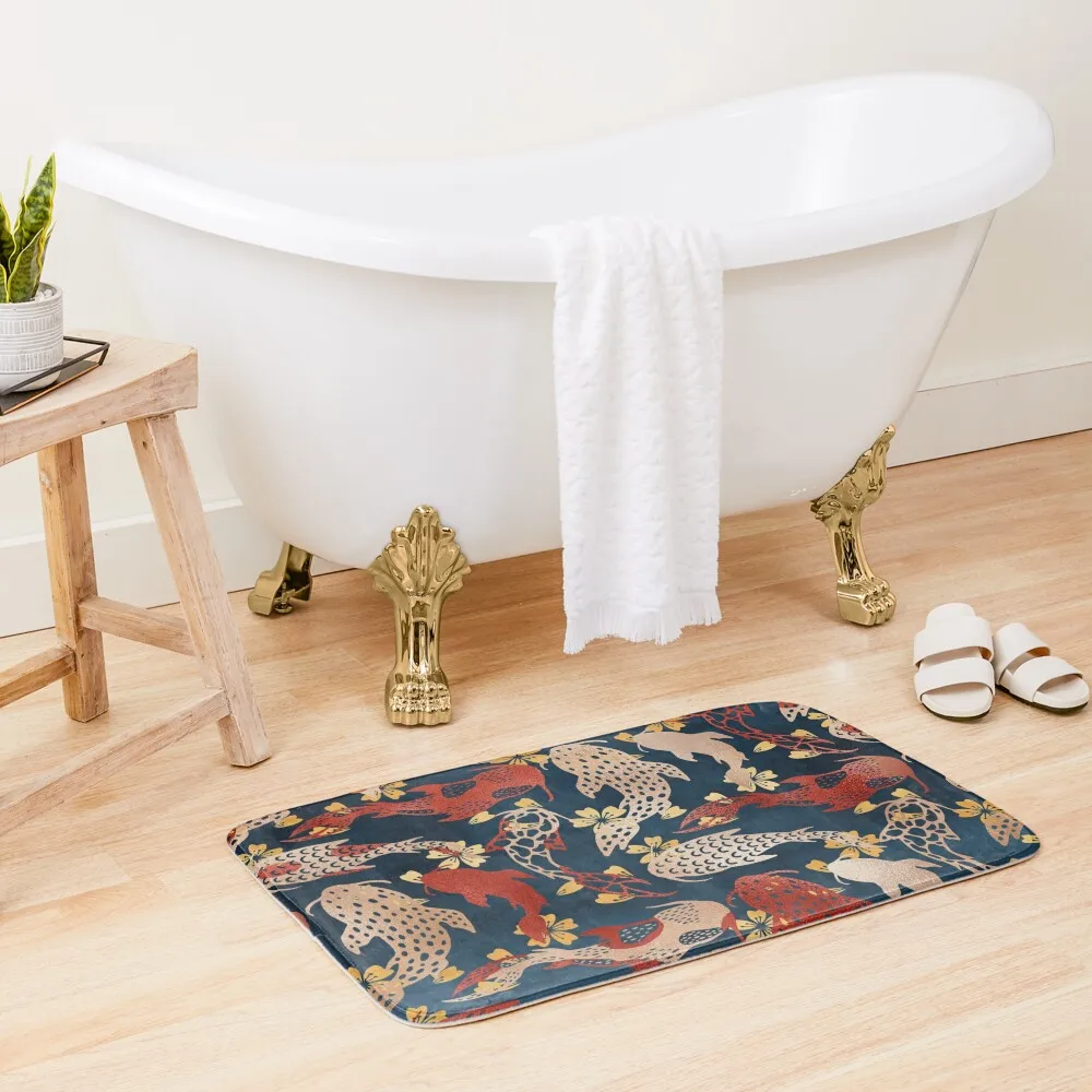 

Kyoto koi fish pattern Bath Mat Sleeping Room Rugs Bath Rugs