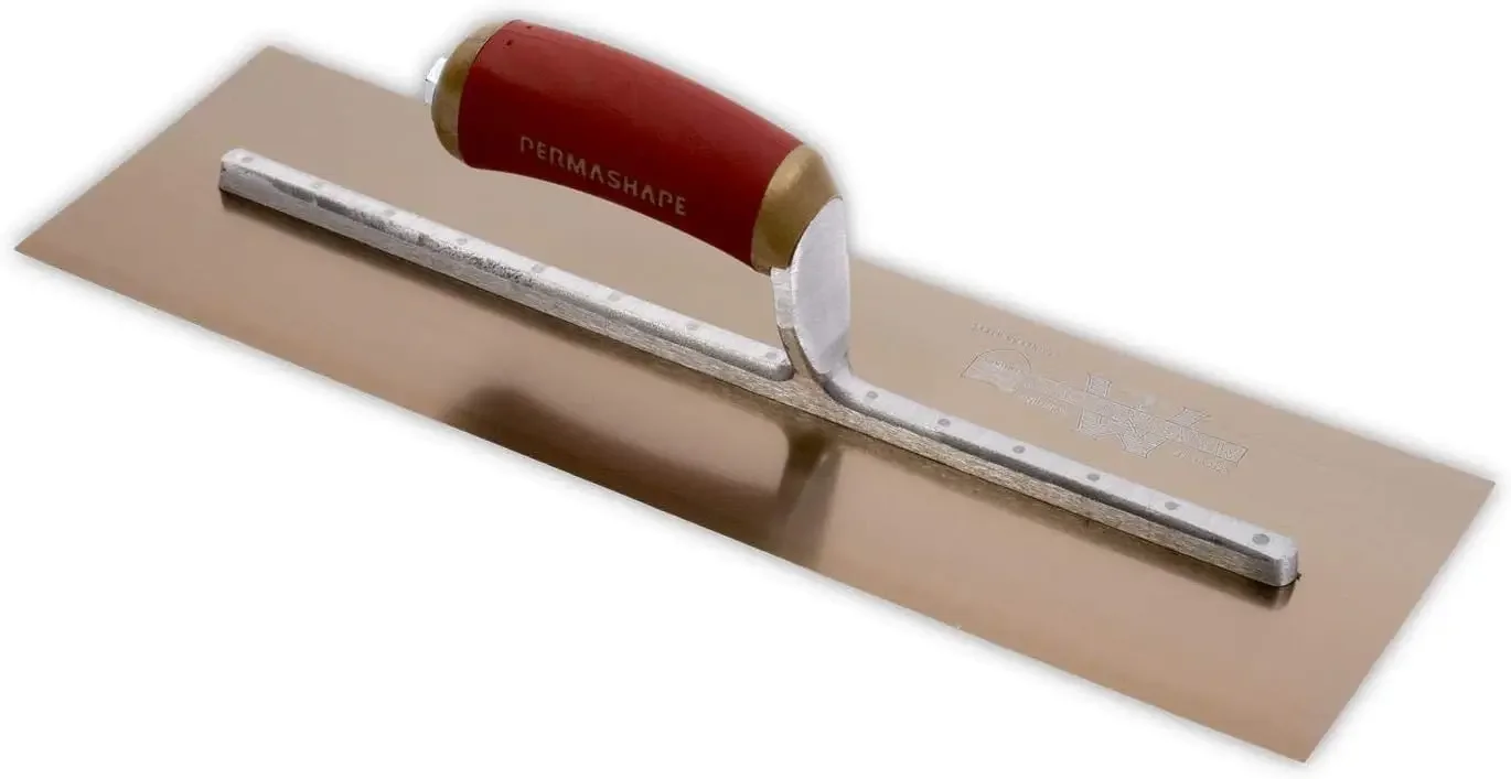 Finishing Trowel 16 X 5 Gold Permashape Broken In 2