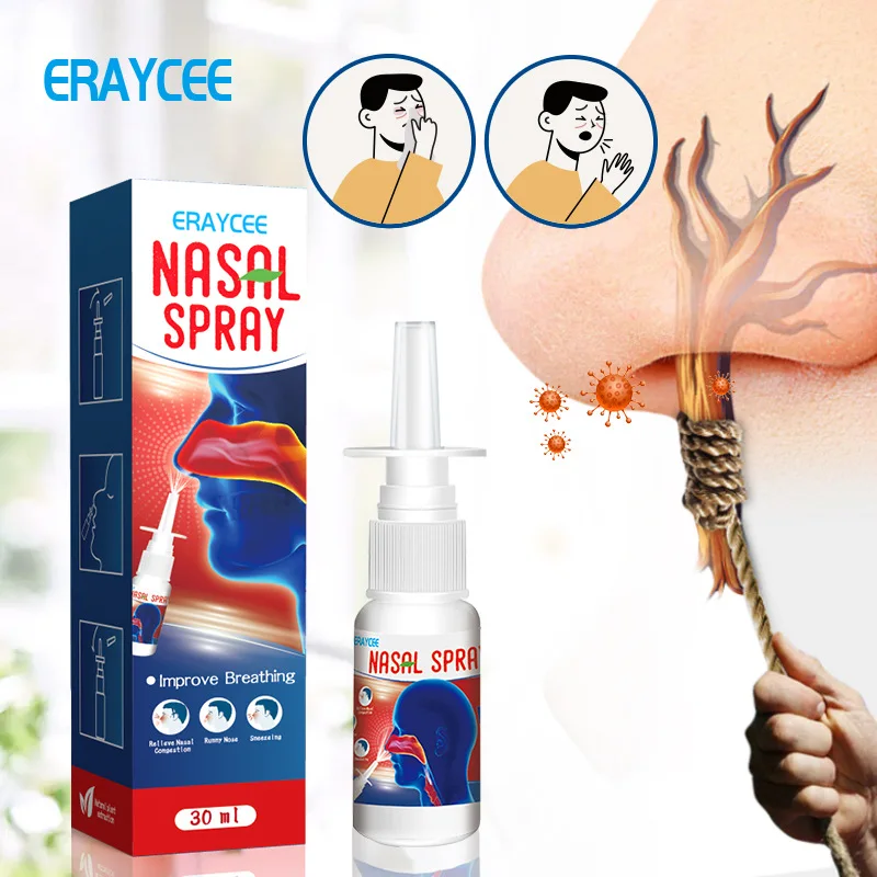 

ERAYCEE Herbal nasal spray, nasal congestion itchy runny nose sneeze nasal care