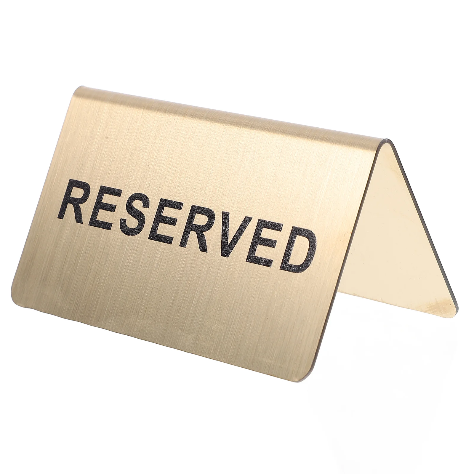 Stainless Steel Reserved Sign Wedding Table Card Restaurant Place Holder Event Banquet Marker Signs For Festive Supplies