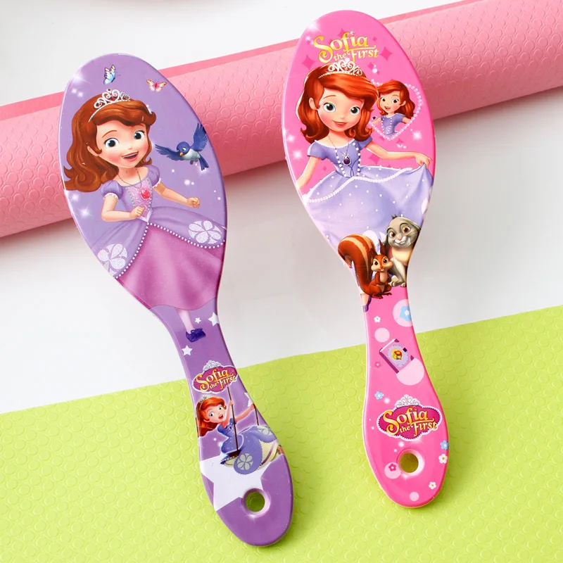 Disney Mickey Frozen Elsa Anna Princess Cartoon Children's Massage Hair Brushes Care Baby Girl Cute Air Comb Children Toys Gift