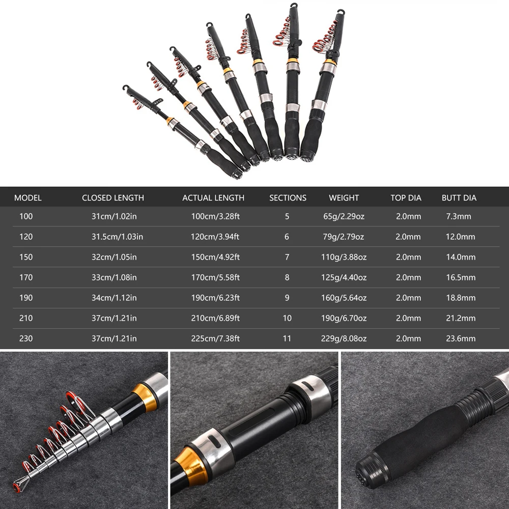 Compact Telescopic Ice Fishing Rod – Ultra Short Mini Pole for Lure Fishing in Winter Waters