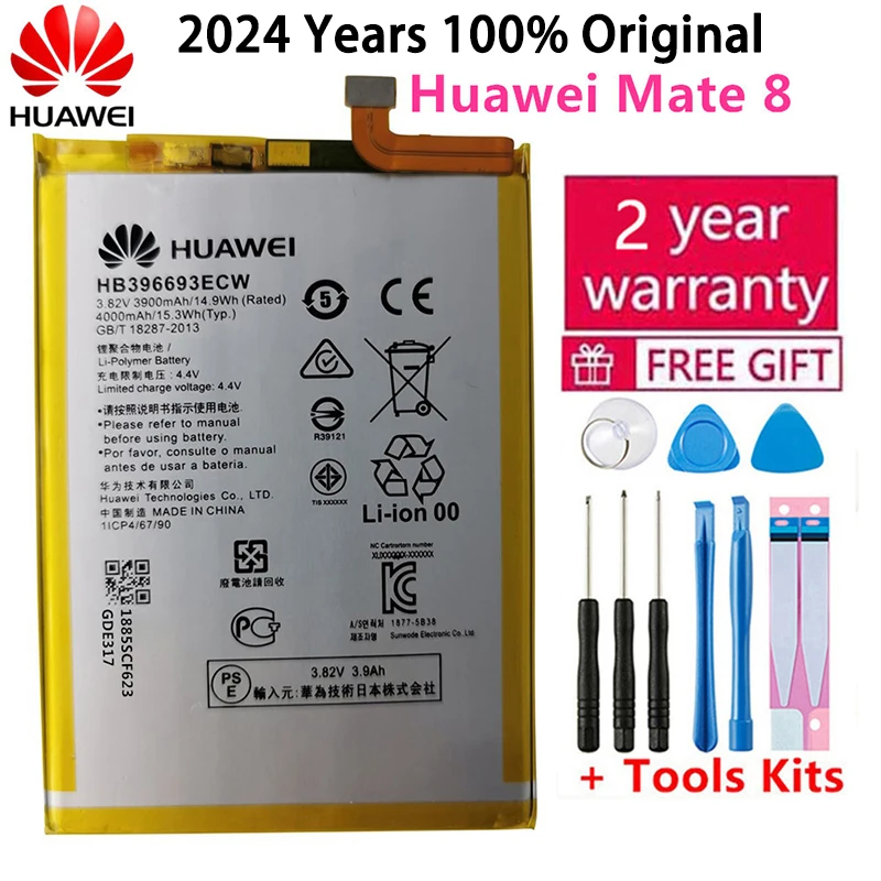 Batteria Del Telefono Originale Huawei 4000Mah Muslimah Per Huawei Mate 8 Nxt-Al10 Nxt-Tl00 Nxt-Cl00 Nxt-Dl00 Batterie Di Ricambio