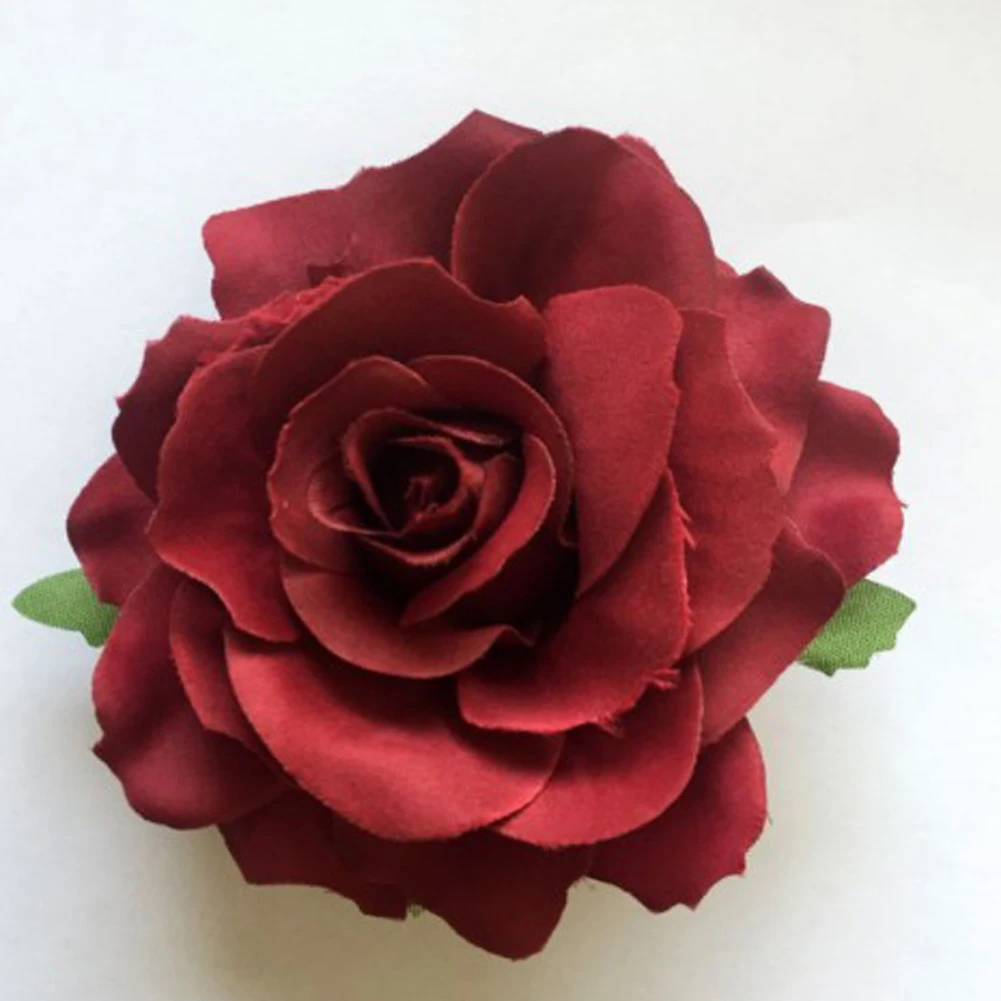 Elegant Red Rose Hair Clips - Valentine's Day & Beach Party Accessories
