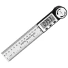 LUXIANZI Stainless Steel Digital Protractor Angle Gauge Ruler 200mm 300mm 500mm Carpenter Measurement Tool Electronic Goniometer 6