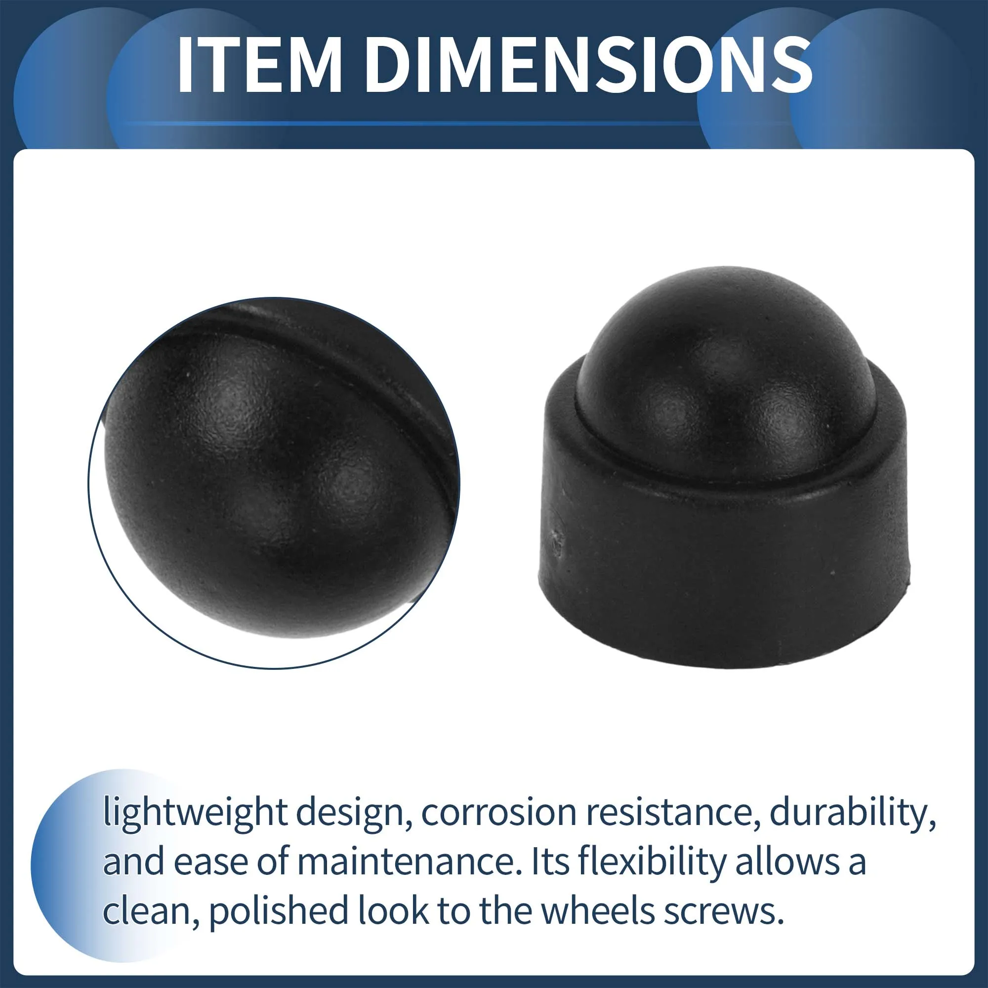 Wheel Nut Caps Screw Caps Wheel Nut Covers 20pcs 19mm Wheel Lug Nut Bolt Covers Anti-Theft Screw Cap Car Hub CarTire Screw Cap Exterior Decoration