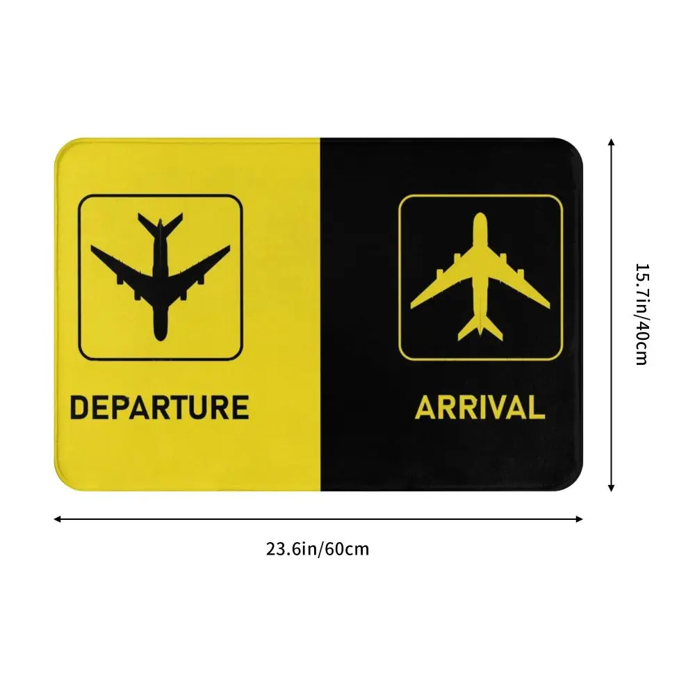 Description Picture 5 of itemAviation Arrival Departure & More Anti-slip Doormat Floor Mat Washable Carpet Rug for Entrance Home Bathroom Footpad Mats
