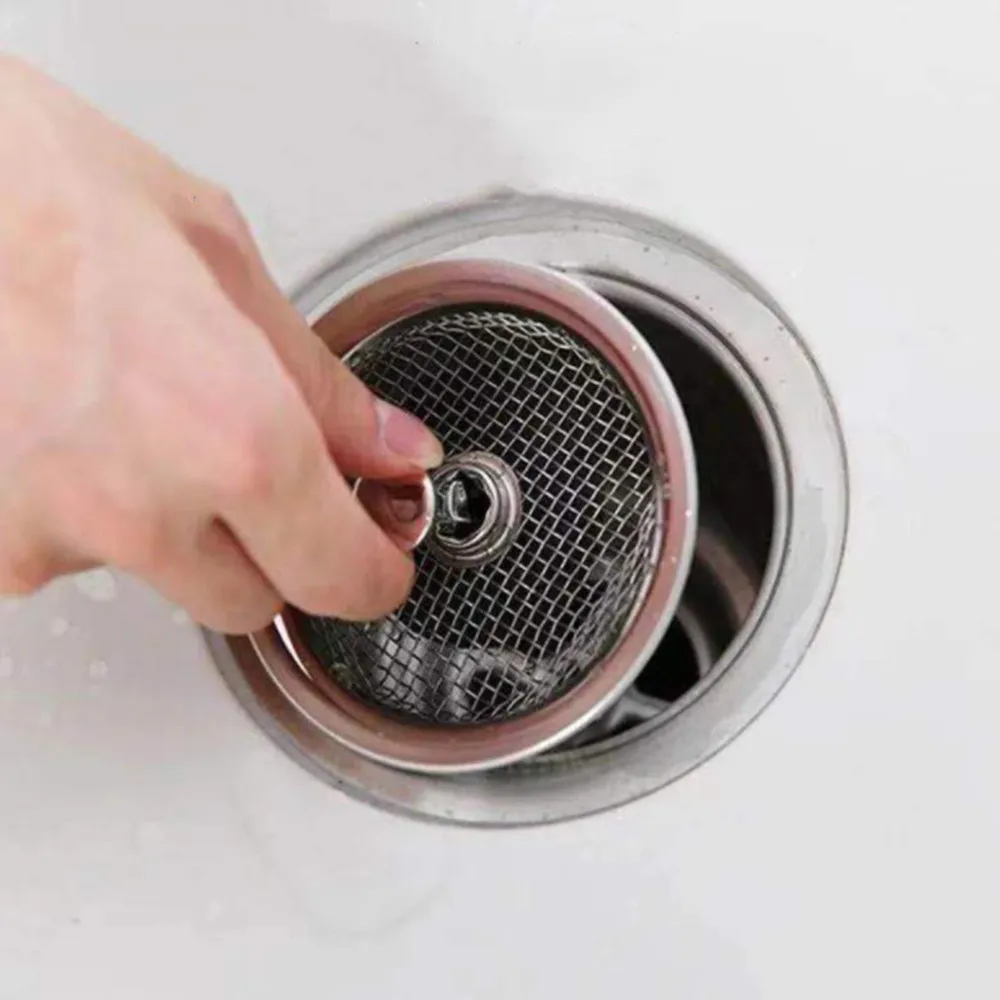 Kitchen Sink Strainer Stainless Steel Water Stopper Sink Water Filter Plug Kitchen Sink Accessories Kitchen Tools