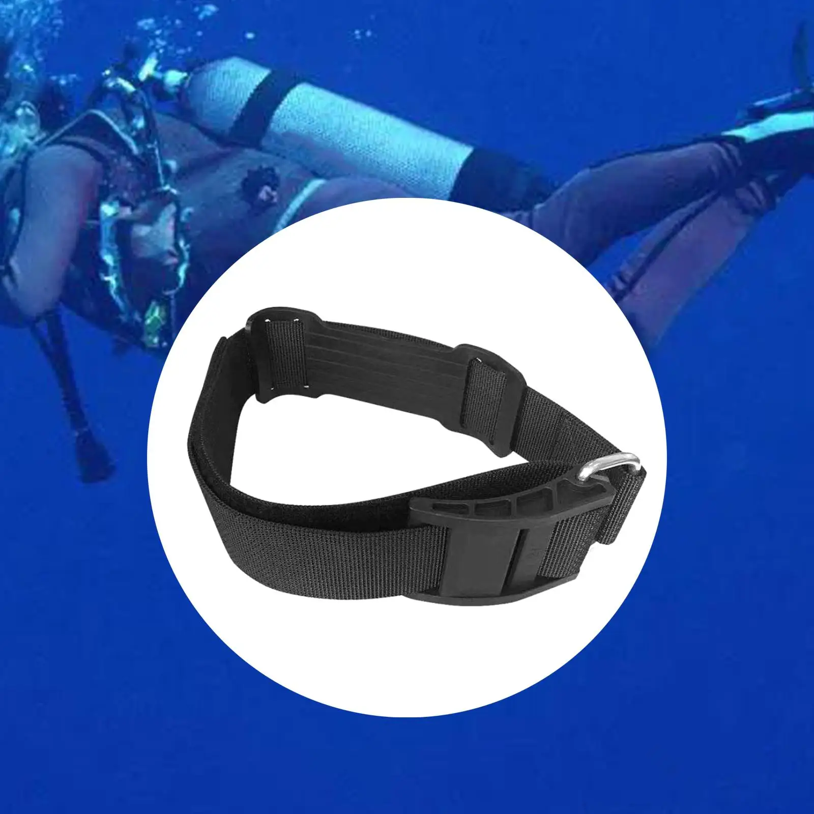 Scuba Diving Tank Band Adjustable Technical Diving Diving Tank Strap for Underwater Water Sports Snorkeling BCD Tank Cylinder