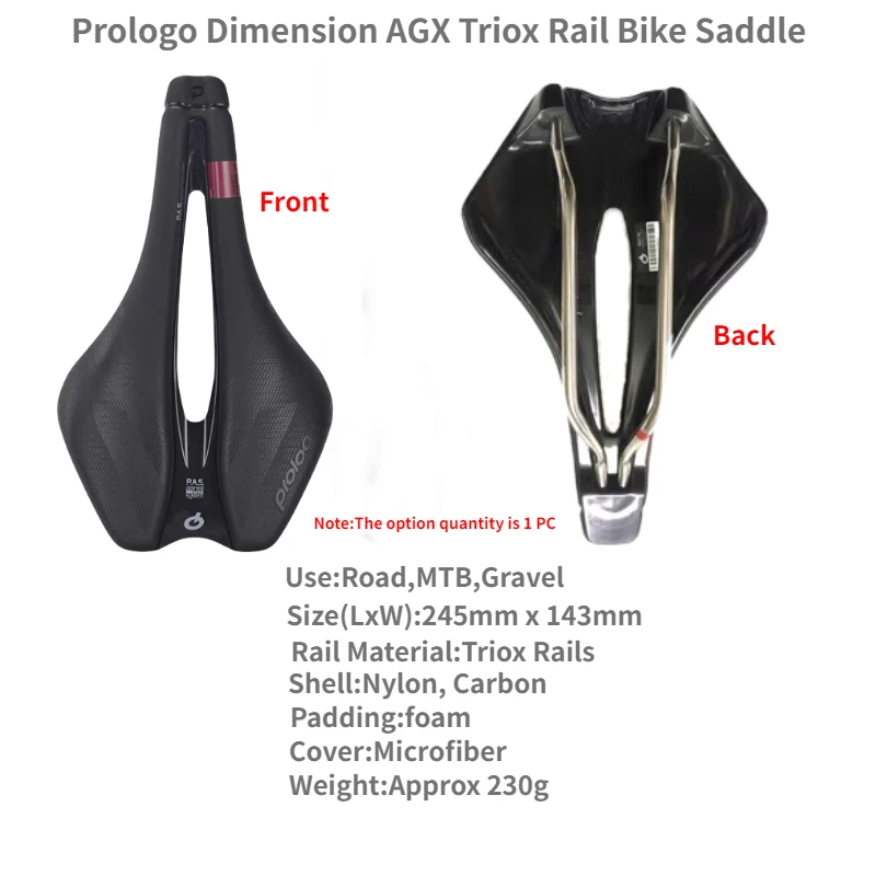 Prologo Dimension AGX T4.0 Steel/Tirox RAIL Road MTB Unisex