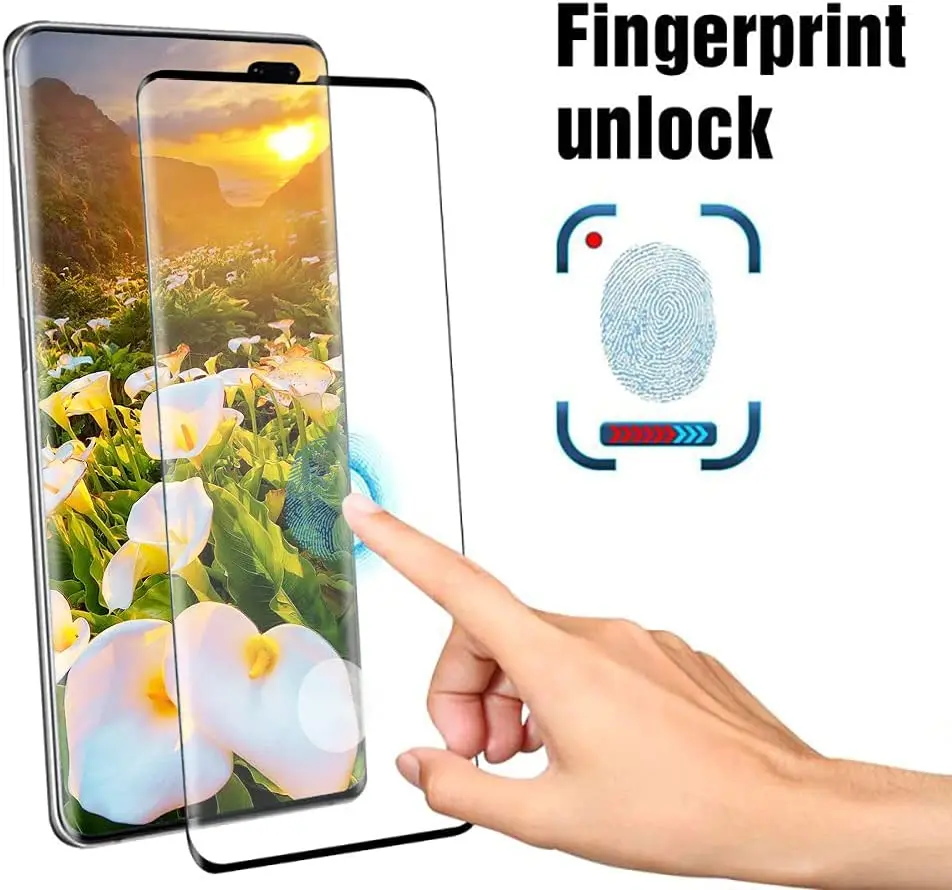 [2 Pack] Galaxy S10 Plus Screen Protector,HD Tempered Glass Film  For Samsung Galaxy S10 Plus/S10+ (6.4 lnch)