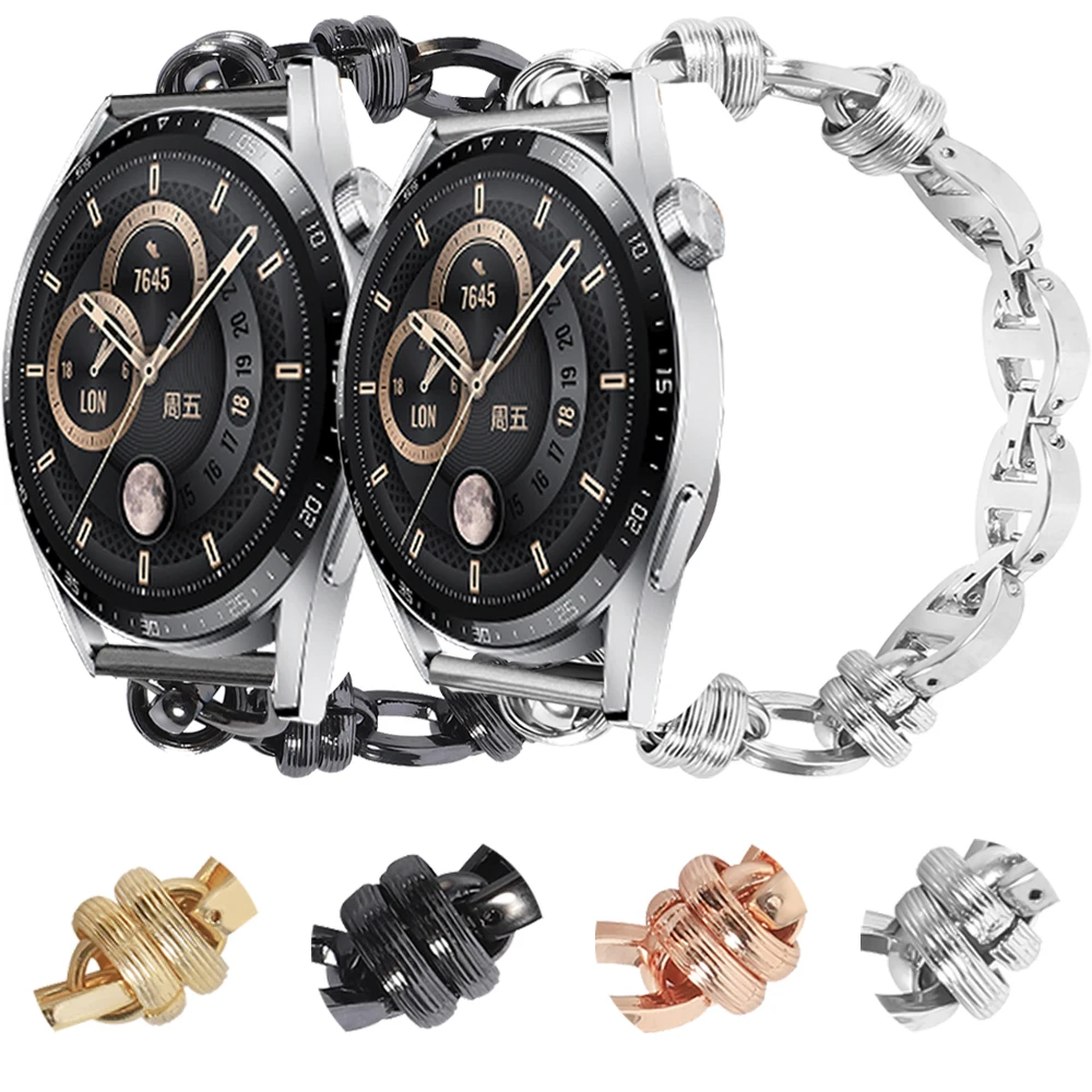 

Metal Women's Watch Strap For Huawei Watch GT 2 3 Pro 42/46mm Band For Honor GS Pro ES Magic 20mm 22mm Bracelet wrist Watchbands